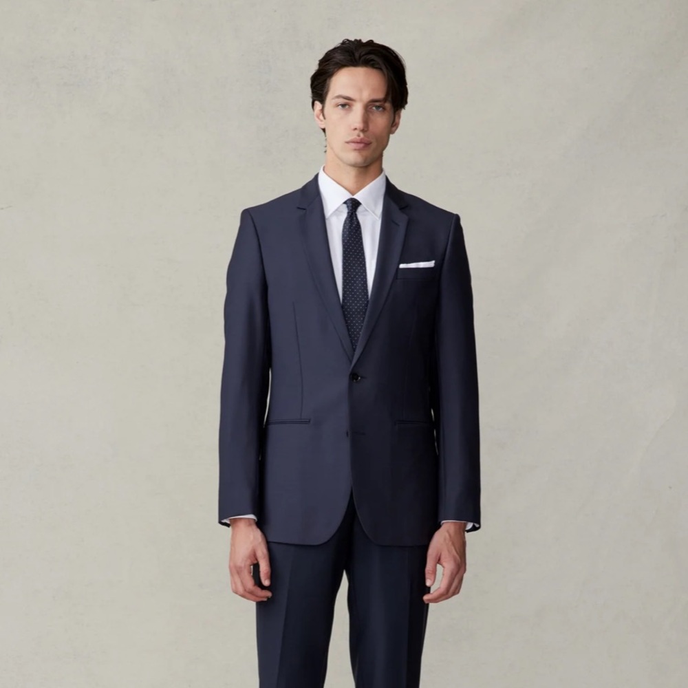 The Blk Tux company | Blue blazer jacket 40 Long Merino Wool new with tags